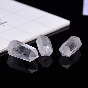 35-45mm Naravne Crystal Preglednost Quartz Točke Zdravilni Kamen Šesterokotne Prizme Obelisk Palico Obdelavo Kamna Doma Dekor