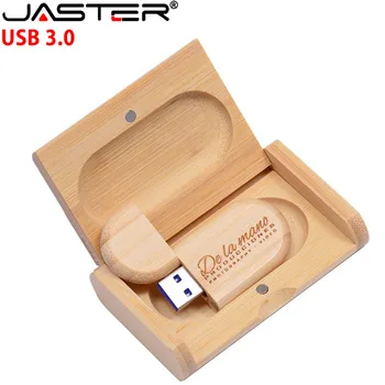 JASTER USB 3.0 podpira laser / barvno tiskanje po meri LOGO prvotne lesene U disk 4GB/8GB/16GB/32GB/64GB/128GB USB flash diski