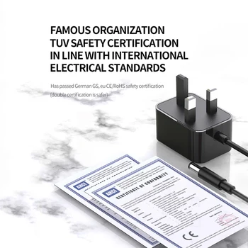 12V/1A CE Certifikatom za izmenični Tok KRALJESTVU Plug DC Izhod 90-240V AC Vhod 150 cm Kabel Polnilec za Napajanje