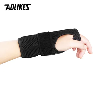 AOLIKES 1PCS Opornice za Zapestje - Podpora za Zapestje Naramnicami za Artritis, Tendinitis Noč Spal s Palm Blazine Pad Desno Levo Roko