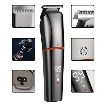 Nov Stroj Kemei 6in1 Lase Clipper Akumulatorski električni brivnik pralni rezani las, polnilne, trimer nos hair trimmer brivnik 3
