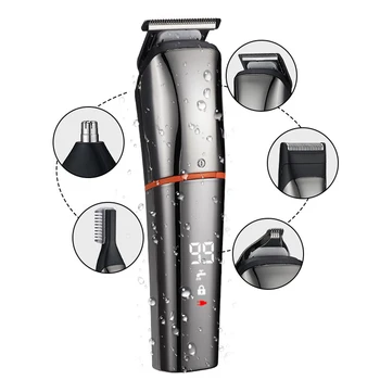 Nov Stroj Kemei 6in1 Lase Clipper Akumulatorski električni brivnik pralni rezani las, polnilne, trimer nos hair trimmer brivnik 3
