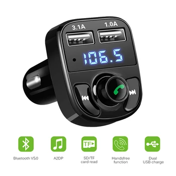Onever FM Oddajnik Aux Modulator Prostoročno opremo Bluetooth Car Kit Car Audio MP3 Predvajalnik s 3.1 Hitro Polnjenje Dvojno USB Avto Polnilec