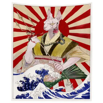 Big Tapiserija Steni Visi Japonski Odejo Dnevna Soba Tapestres Totem Bohemian Doma Dekor Ozadju Gunma Visi Krpo