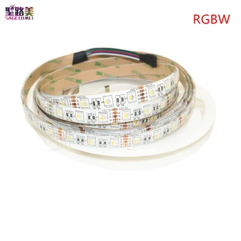 DC12V 24V RGBW /RGBWW 4 barve v 1 led čip LED Trakovi, SMD 5050 prilagodljive luči RGB+bela /topla Bela,60Leds/m IP30/65 Nepremočljiva