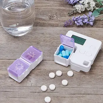3 Mrežo In Priročno Pill Box Smart Opomnik Hermetično Medicine Razpršilnik Časovnik Budilka Tablete Organizator Tablete Drog Posodo