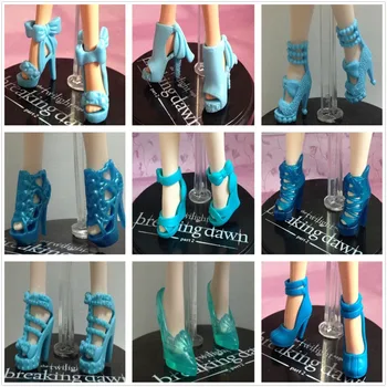 100Pairs/veliko Vrhunskih Prvotni Modni Lutka Čevlji najlepši Sandali, Škornji Za Barbies Lutke Varities Stilov, Barv