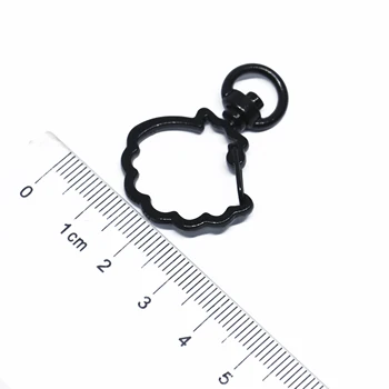 10pc/veliko Lupini obliko Keychains Jastog Zapirali Kljuke Ključnih Verige obeske za DIY Nakit Pom Pom Keychain Nakit Ugotovitve