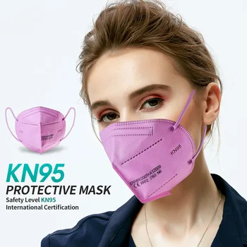 Roza FFP2 Masko KN95 Maske Filter PM2.5 Maske Dihanje Usta CE Zaščitno Masko Proti prahu Mascarilla ffp2 Masko tapabocas