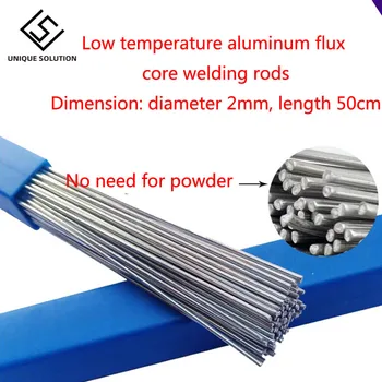 2 mm 1.6 mm pri Nizki temperaturi aluminija toka, polnjena varilne žice Ni treba aluminij v prahu Namesto WE53 baker in aluminij rod