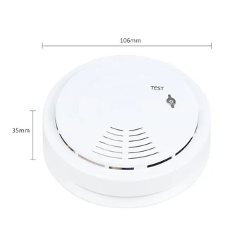 Brezžični Ogenj, Dim Senzor Tester 85dB Alarm Monitor Za 433MHz Home Security Družino Stražar Kuhinja Alarmni Sistem Dima Detektor