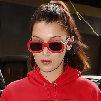 Luksuzni 2018 nova sončna očala, ženske blagovne Znamke oblikovalec Kvadratnih očala sončna očala ženske letnik rdeče velik okvir modni očala UV400