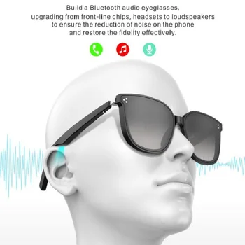 Nova blagovna Znamka Smart Bluetooth Audio (zvok Bluetooth Očala Anti-modra Polarizirana leče, sončna Očala Nepremočljiva Glasba & Klic BT5.0 TWS Pametna Očala