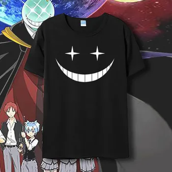 Ansatsu Kyoushitsu T-shirt Anime Korosensei Bombaža, Kratek Rokav T Srajce Atentata Razredu Vrhovi Moški Ženske O-Vratu Tees