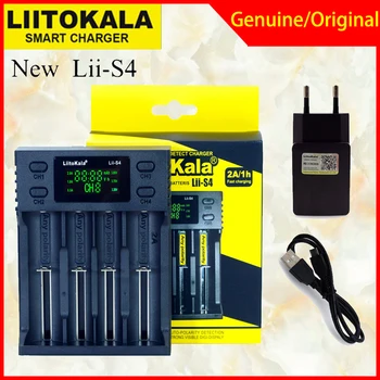 Liitokala Lii-S2 S4 PD4 402 202 Lii-S6 18650 Baterijo, Polnilnik 1,2 V 3,7 V 3.2 V AA21700, NiMH, li-ionska baterija za Smart Polnilec+5V 2A plug