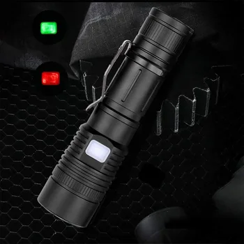ZHIYU XHP50 Močna LED Svetilka 5 Načini Zoom Baklo USB Polnjenje Baklo Zložljiva Prenosna Svetilka za Kampiranje, Pohodništvo