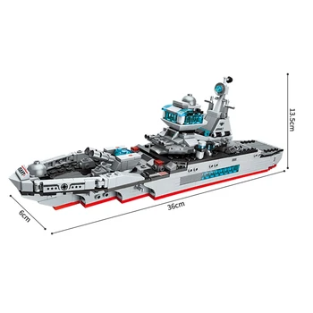 8 v 1 Vojne Ladje gradniki Ocean Cruiser Model Opeke Mesto Bojna Ustvarjalne Blokov, Igrače Za Otroke Božično Darilo