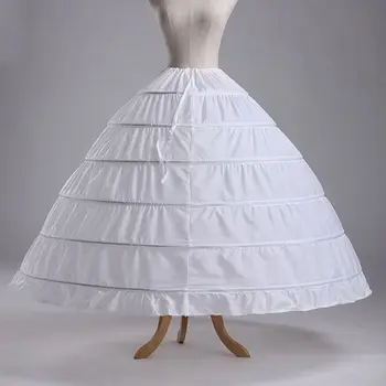 6 Obroče št Preje Velike Krilo Nevesta Poročni Poročno Obleko Podporo Petticoat Ženske Kopalke Krila Oblog