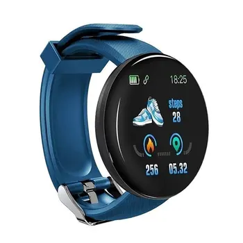 Novo Leto 2020 Bluetooth Smart Watch Srčni Utrip Fitnes Tracker Zapestnica Pedometer Smart Manšeta Krog Zaslon Smart Zapestnica D18