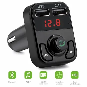 Univerzalna FM Adapter Bluetooth Oddajnik MP3 USB Polnilnik Avto UKV-FM Oddajnik