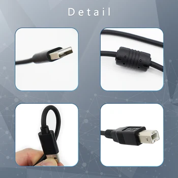 HUIYOU USB 2.0 Tiskanja Kabel USB Tip A do B Moški-Moški Kabel Tiskalnika Za Canon Epson HP ZJiang Tiskalnik za Nalepke DAC USB Tiskalnik
