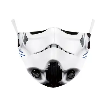 Star Wars Tiskanja PM2.5 Bombaž Maska, Zaščitni Karton Za Večkratno Uporabo Masko Proti Onesnaževanju Nastavljivo Držalo Za Odrasle Cvet Maske