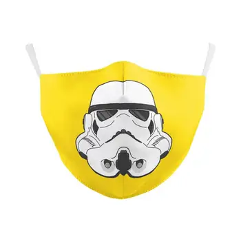Star Wars Tiskanja PM2.5 Bombaž Maska, Zaščitni Karton Za Večkratno Uporabo Masko Proti Onesnaževanju Nastavljivo Držalo Za Odrasle Cvet Maske
