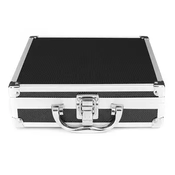 Aluminij Tatoo kovček Stalno Ličila Oskrbe Škatla za Shranjevanje S Ključavnico Za Vrtljive Tuljave Tatoo/Pištolo Stroj 205x205x65mm