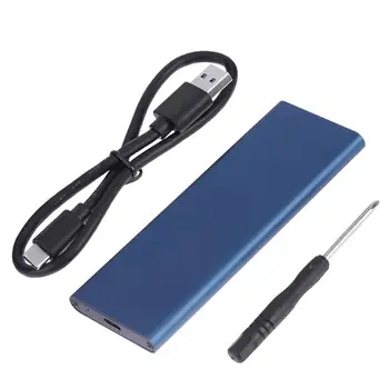 3 barve M. 2 B Tipka SSD USB 3.1 Tip-C Ohišje M2 NGFF Kartico Prilagodilnik Pretvornika Zunanja Aluminijasta ohišja Ohišje + USB Kabel
