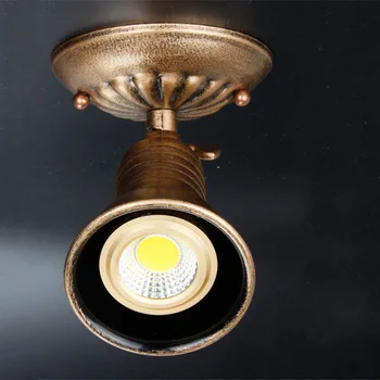 Brezplačna Dostava Ameriški Retro LED Stropne Luči Dnevna Soba Krpo Trgovina Ozadju Stene Restavracija Stropne Svetilke Plafondlamp