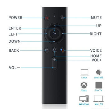 Brezžična tehnologija Bluetooth Telefonski Daljinski Nadzor Zračnega Miško za Smart TV Android Box