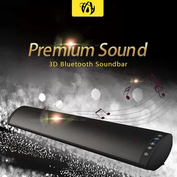 20W Bluetooth Soundbar Brezžični Zvočnik FM Glasbe za Domači Kino Stolpec Stereo Surround Sound Bar System Za TV, PC, Pametni telefon