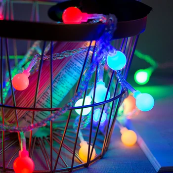 ROPIO 10M 100 Niz LED Luči Multicolor 220V Trak Lučka za Dom Vrt Božično Drevo Stranka na Prostem Počitnice Pravljice Dekoracijo