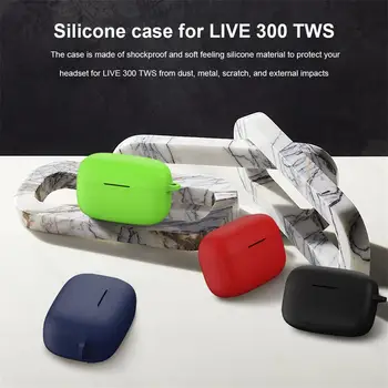 Novi Silikonski Zaščitni Pokrov Lupini Anti-padec Slušalke Primeru Za JBL ŽIVO 300 Slušalke Brezžične Bluetooth Slušalke Pribor