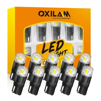 OXILAM 10Pcs T10 W5W 194 LED Žarnice Parkirišče Strani Oznako registrske Tablice Luč za Mitsubishi Outlander Sport Nissan Honda Lexus