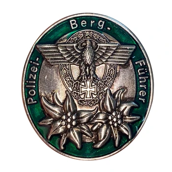 Po drugi svetovni VOJNI nemška Policija, Gorski Vodnik Medalje Značko Redkih Izvodov Reprodukcij