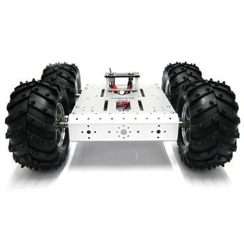 Kovinski 4WD Smart Robot Avtomobilske Šasije Za Arduino S 130 mm Kolo 4 Kolesa Avto Mobilne Platforme DIY RC Igrača Sledilnega Poskusa Kit