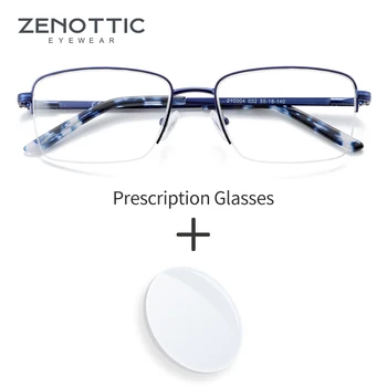 ZENOTTIC Zlitine Recept Očala Pravokotnik Optična Očala za Kratkovidnost Modra Svetloba Očala Postopno Photochromic Očala