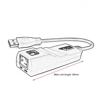 USB Ethernet Adapter Omrežno Kartico USB 3.0, da RJ45 Lan Gigabit Internet za Računalnik za Macbook Prenosni računalnik, Usb, Ethernet