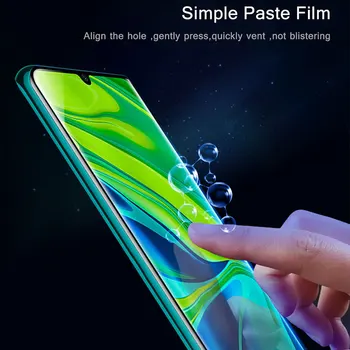 Stekla za Xiaomi Mi Opomba 10 Kaljeno Steklo Ukrivljen Polno Kritje Ultra-tanek Zaslon Patron Stekla za Xiaomi Mi Note10 Pro Filmov