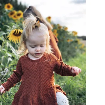 2020 Nove Jesensko Zimske LS Otroci Majice za Dekleta Srčkan Kint Dolg Rokav Vrhovi Baby Otrok Bombaž Modna Oblačila