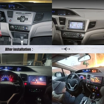 Za Honda Civic 2011 2012 2013 - Avto multimedijski predvajalnik, Stereo Android PX6 Radio Audio GPS Navigacija Vodja enote 360 Fotoaparat