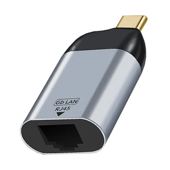 Igre Računalniki Omrežno Zvezdišče USB C Do Ethernet Adapter 1-Gigabit Siva Dodatki Prenosni Plug And Play Tip-c Za Boben 3