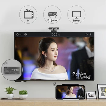 MiraScreen D7 2.4 G/5 G Wireless Display Sprejemnik TV Dongle, 1080P Miracast Airplay DlNA Zrcaljenje HDTV Za IOS, Android, Chrome Litega