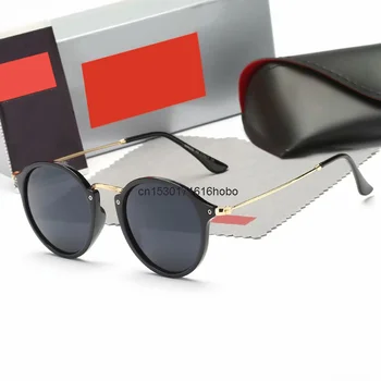 2020 Nov Prihod Okrogla sončna Očala premaz Retro Moški ženske blagovne Znamke Oblikovalec Vintage sončna Očala zrcali očala