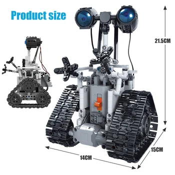 408pcs Ustvarjalno mesto daljinski nadzor robota gradniki Otrok intelektualni razvoj Električnih robot