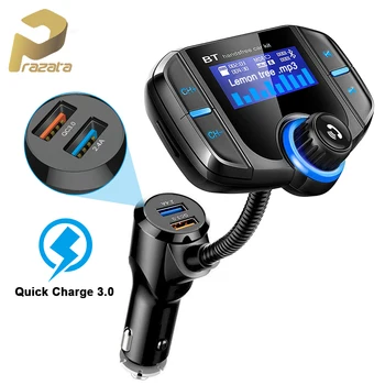 Prazata Bluetooth, Fm modulator Avto AUX Auto Transmiter TV Radio Dvojno USB QC3.0 Brezžične MP3 Predvajalnik Adapter za Polnilnik