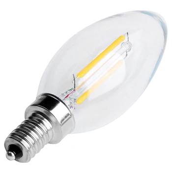 To oznako E12 COB Plamen Sveče Žarnice LED Luči, Žarnica Svetilka