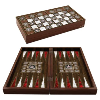 Igre Backgammon Nastavite Zabava Leseni Zložljivi Mednarodnih Igrače Darilo Ročno Potovanja Igre Šahovnici Velika Velikost 2 v 1