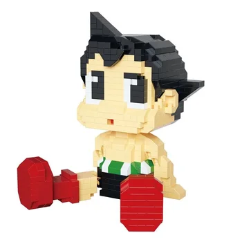 Astro Boy Anime Blokov, Risanka Dražbi Slika zidarske Opeke za Otroke, Igrače, Otroški Izobraževalni Lutka Brinquedos Luštna Dekleta Darila